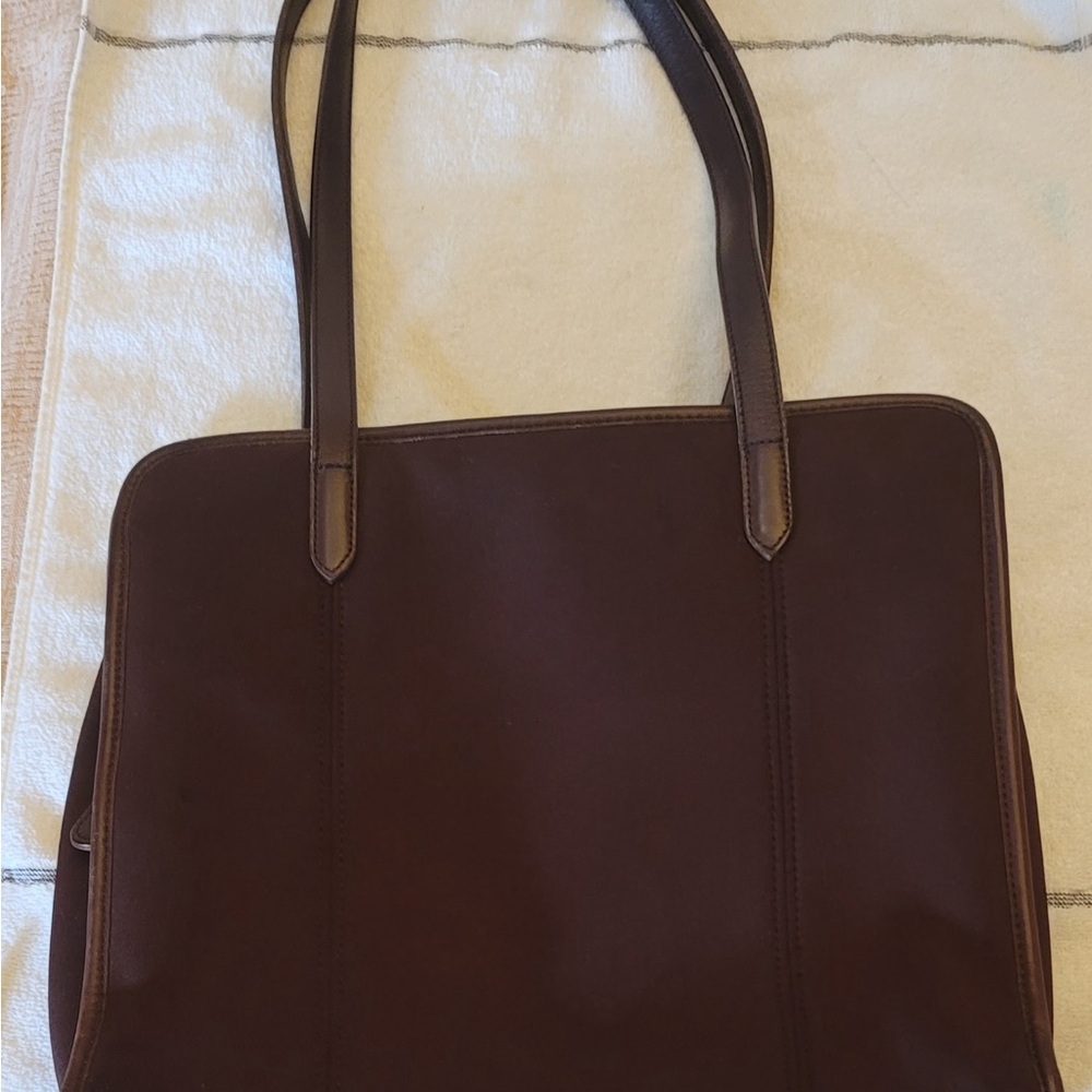 Coach Dark Brown Leather Shoulder Bag